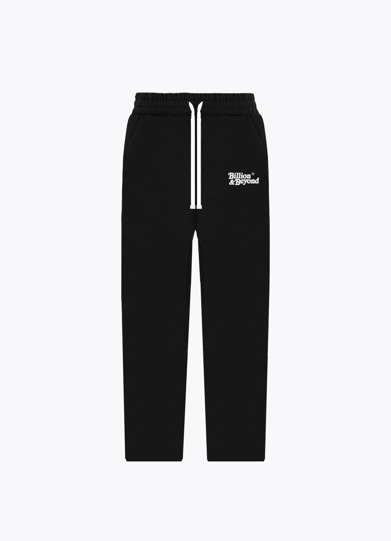 STRAIGHT LEG SWEATPANTS - BLACK