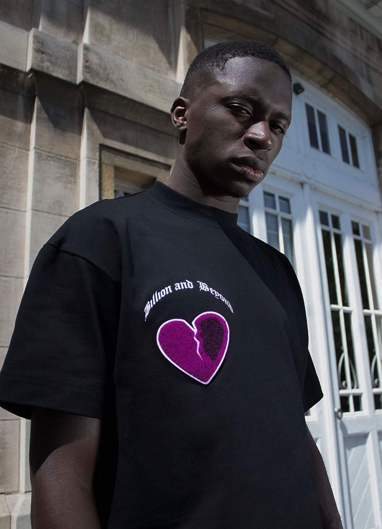 CRACK HEART TEE - PURPLE
