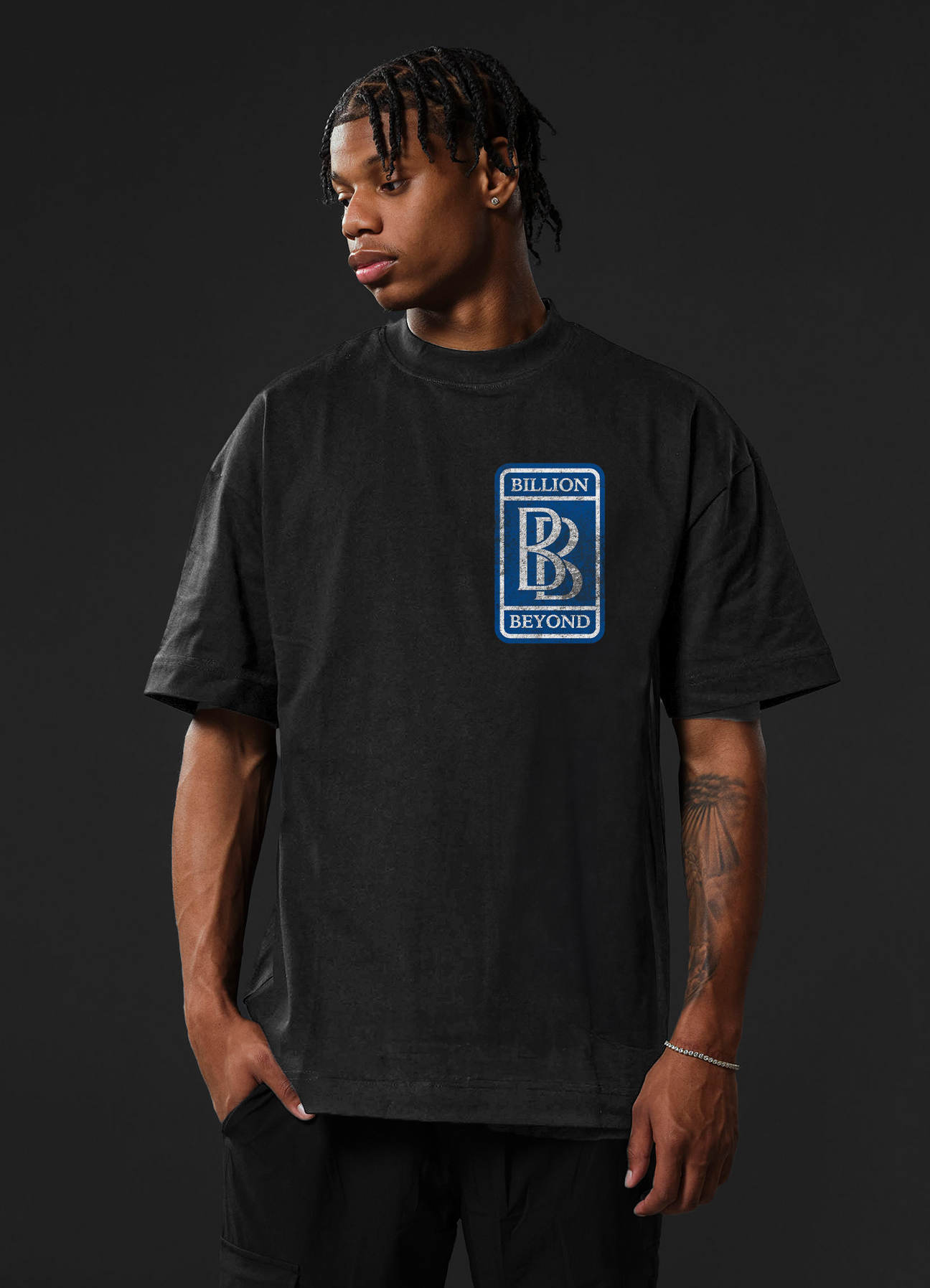 EMBLEM TEE - WASHED BLACK