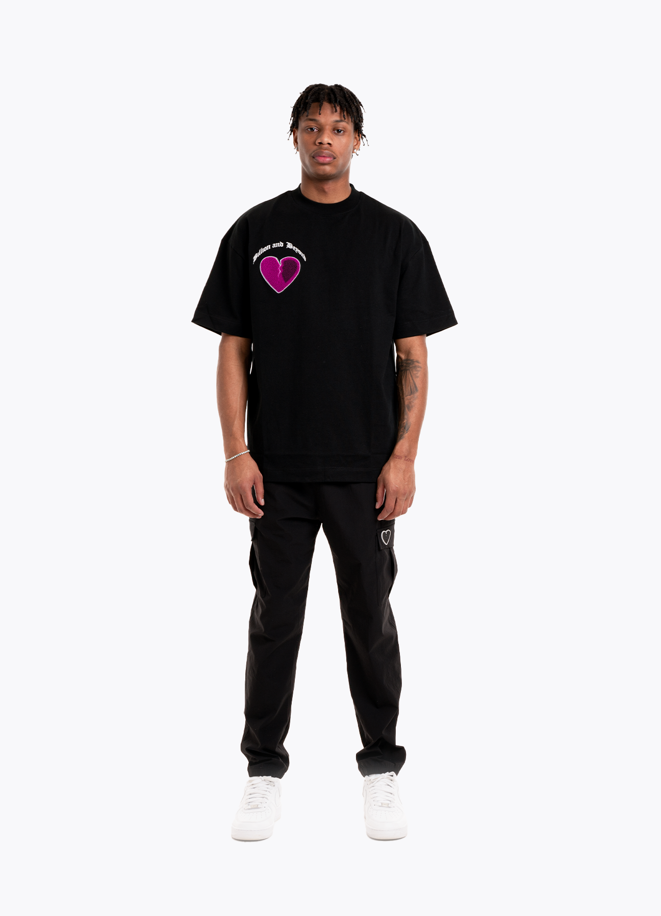 CRACK HEART TEE - PURPLE