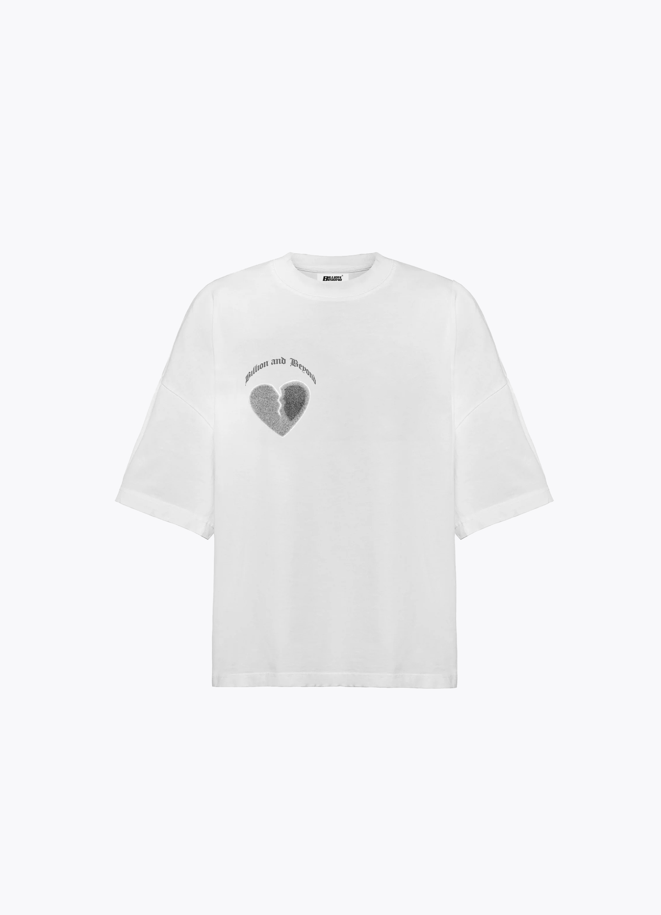 CRACK HEART TEE - WHITE