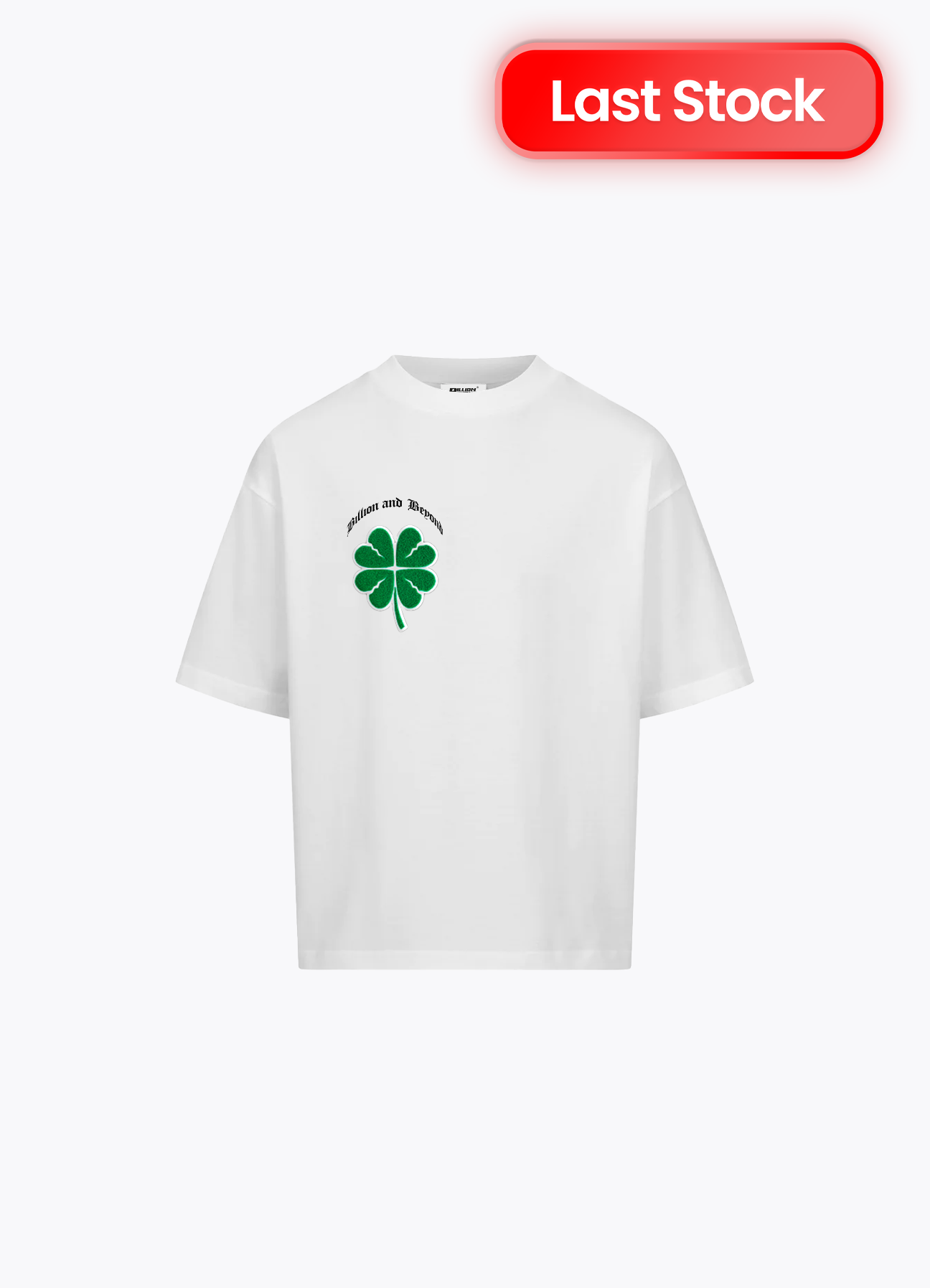 LUCKY CRACK HEART TEE - WHITE 🍀