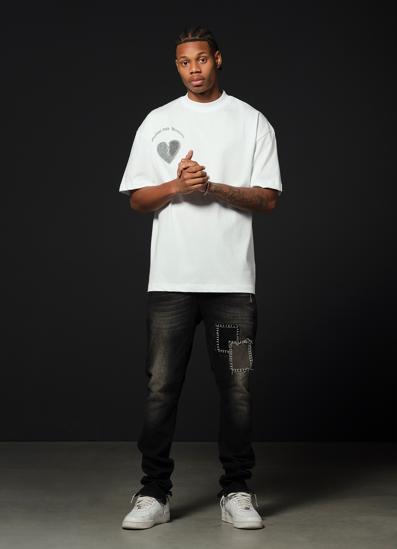 CRACK HEART TEE - WHITE