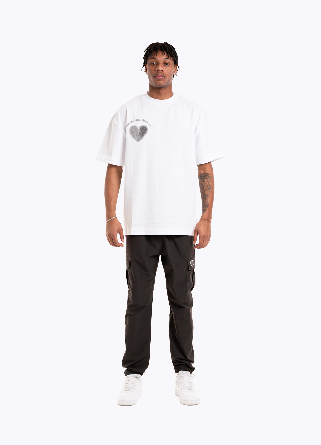 CRACK HEART TEE - WHITE