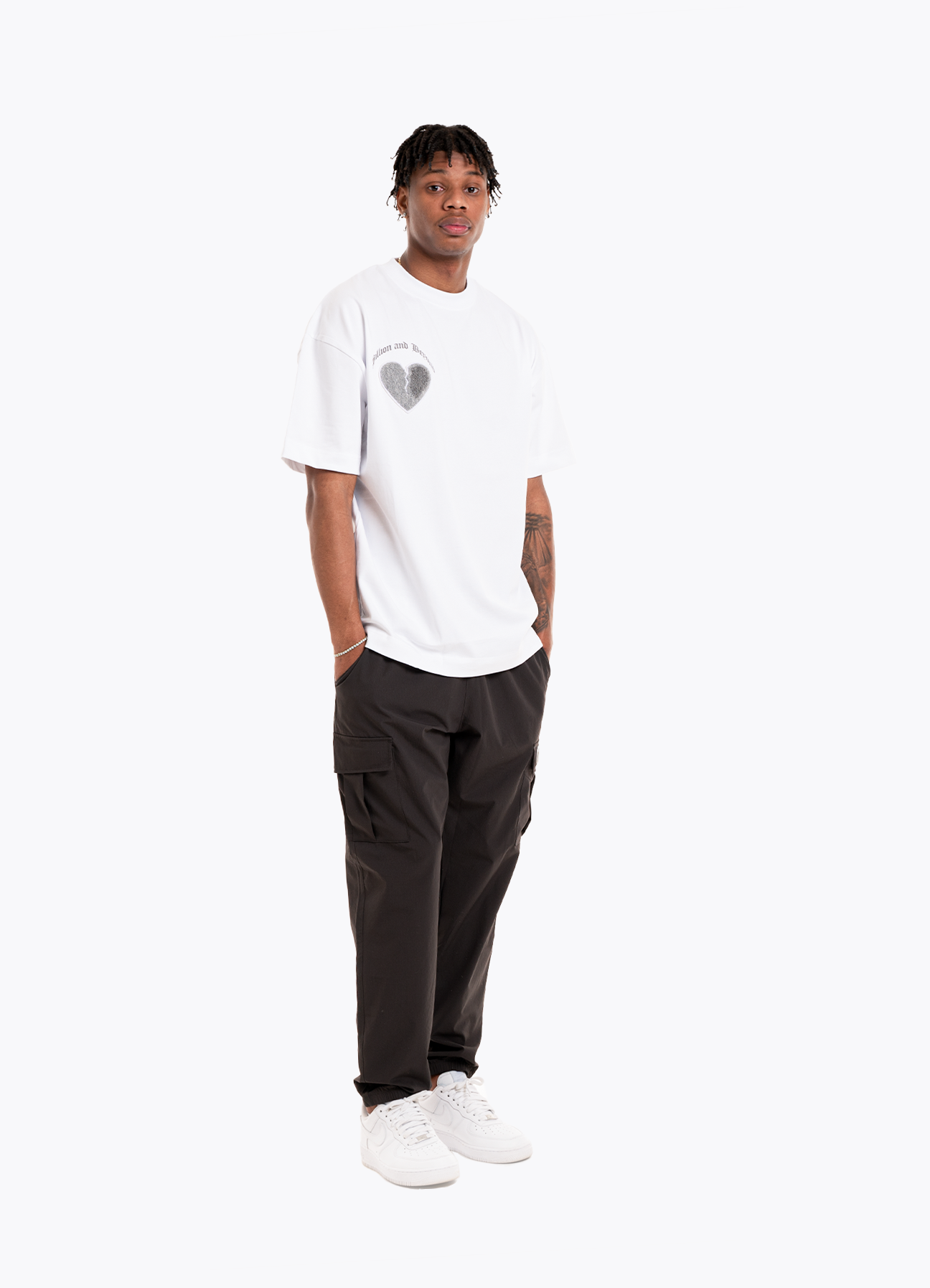 CRACK HEART TEE - WHITE